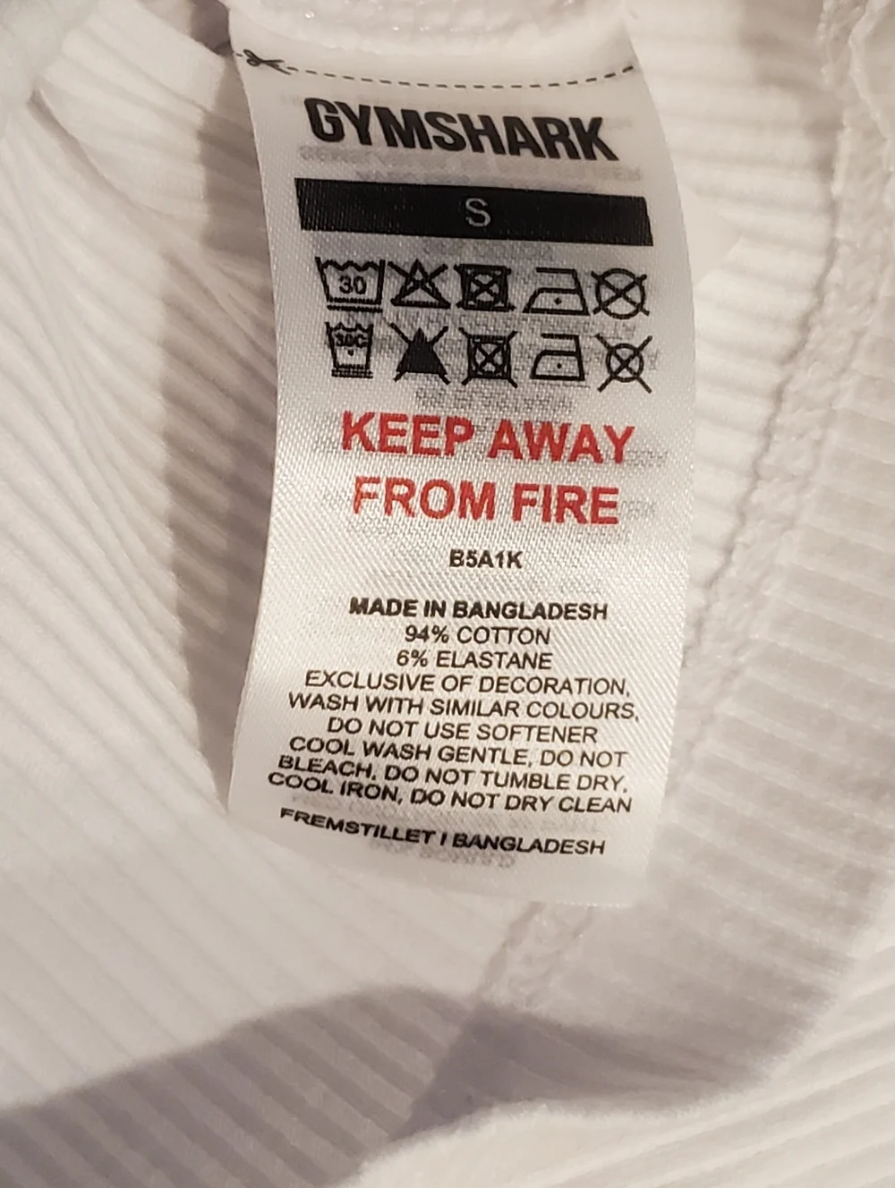 Gymshark Ribbed Tank 🤍 - Picture 3 of 3